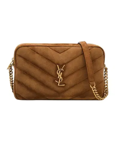 Saint Laurent Loulou YSL Quilted Suede Crossbody Camera Bag | Thumbnail 1 Saint Laurent Loulou YSL Quilted Suede Crossbody Camera Bag | Thumbnail 1