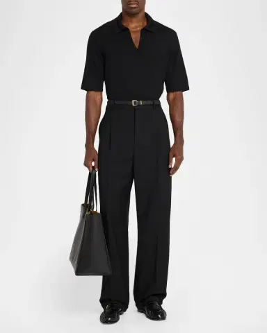 Saint Laurent Men's Shopping Tote Bag in Leather | Thumbnail 5 Saint Laurent Men's Shopping Tote Bag in Leather | Thumbnail 5