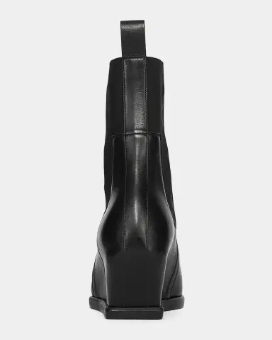 Rick Owens Point Toe Leather Wedge-Heel Ankle Boots | Thumbnail 2 Rick Owens Point Toe Leather Wedge-Heel Ankle Boots | Thumbnail 2