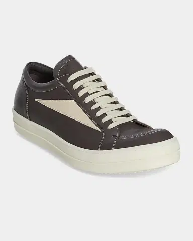DRKSHDW RICK OWENS Men's Vintage Leather Low-Top Sneakers | Thumbnail 3 DRKSHDW RICK OWENS Men's Vintage Leather Low-Top Sneakers | Thumbnail 3