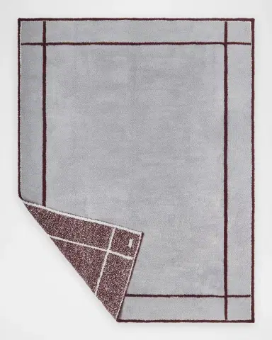 Barefoot Dreams CozyChic Belmar Border Throw, 54" x 72" | Thumbnail 3 Barefoot Dreams CozyChic Belmar Border Throw, 54" x 72" | Thumbnail 3