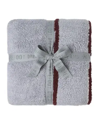 Barefoot Dreams CozyChic Belmar Border Throw, 54" x 72" | Thumbnail 1 Barefoot Dreams CozyChic Belmar Border Throw, 54" x 72" | Thumbnail 1
