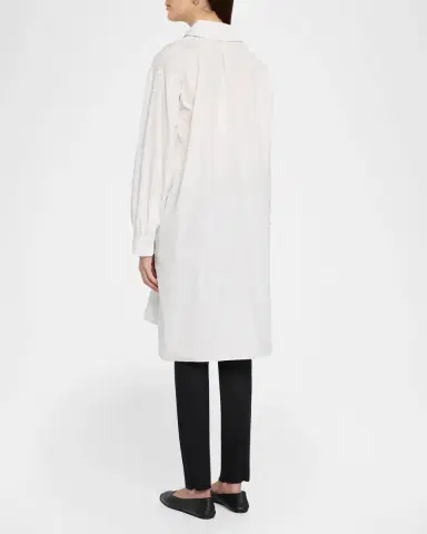 The Row Eryn Cotton Poplin Longline Shirt | Thumbnail 3 The Row Eryn Cotton Poplin Longline Shirt | Thumbnail 3