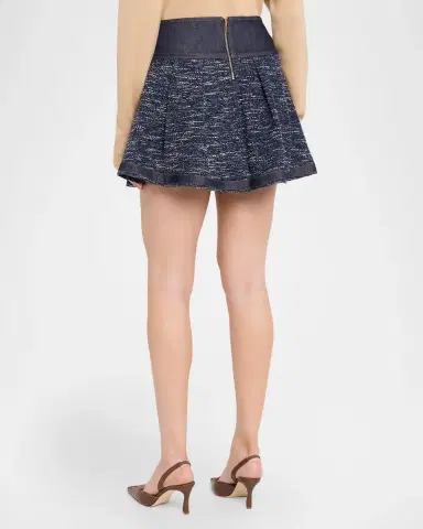 Ramy Brook Diana Denim Tweed Mini Skirt | Thumbnail 3 Ramy Brook Diana Denim Tweed Mini Skirt | Thumbnail 3