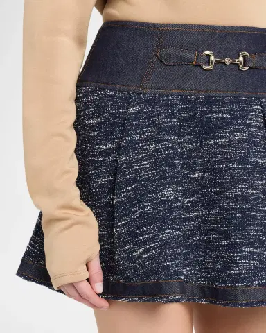 Ramy Brook Diana Denim Tweed Mini Skirt | Thumbnail 5 Ramy Brook Diana Denim Tweed Mini Skirt | Thumbnail 5