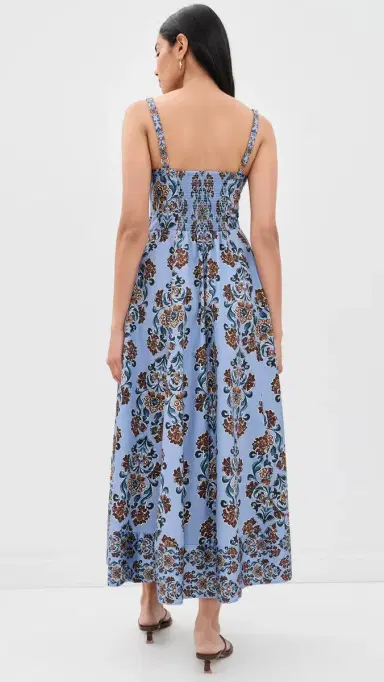 Hill House Home The argot Dress Iris edallion/Cornflower | Thumbnail 3 Hill House Home The argot Dress Iris edallion/Cornflower | Thumbnail 3