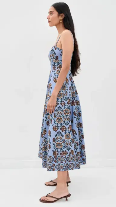 Hill House Home The argot Dress Iris edallion/Cornflower | Thumbnail 4 Hill House Home The argot Dress Iris edallion/Cornflower | Thumbnail 4