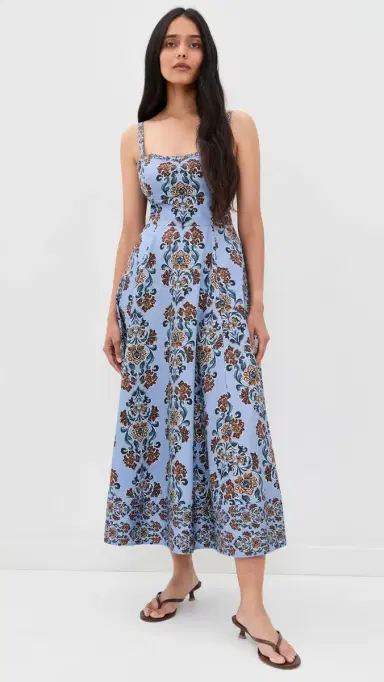 Hill House Home The argot Dress Iris edallion/Cornflower | Thumbnail 5 Hill House Home The argot Dress Iris edallion/Cornflower | Thumbnail 5