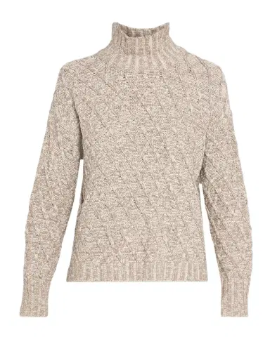 Eileen Fisher Diamond-Knit Turtleneck Sweater | Thumbnail 1 Eileen Fisher Diamond-Knit Turtleneck Sweater | Thumbnail 1