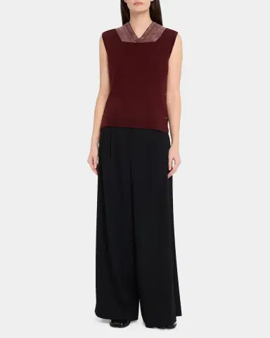 Maison Margiela Two-Tone Virgin Wool Knit Vest | Thumbnail 2 Maison Margiela Two-Tone Virgin Wool Knit Vest | Thumbnail 2