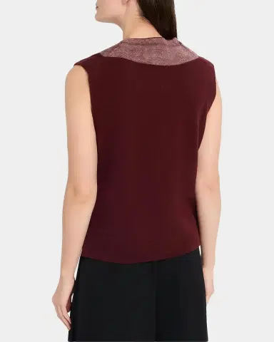 Maison Margiela Two-Tone Virgin Wool Knit Vest | Thumbnail 3 Maison Margiela Two-Tone Virgin Wool Knit Vest | Thumbnail 3