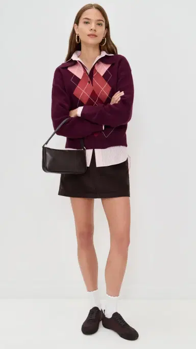 English Factory Argyle Knit Sweater | Thumbnail 5 English Factory Argyle Knit Sweater | Thumbnail 5