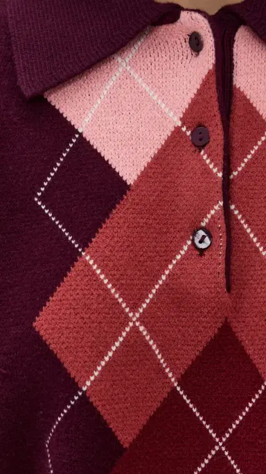 English Factory Argyle Knit Sweater | Thumbnail 6 English Factory Argyle Knit Sweater | Thumbnail 6