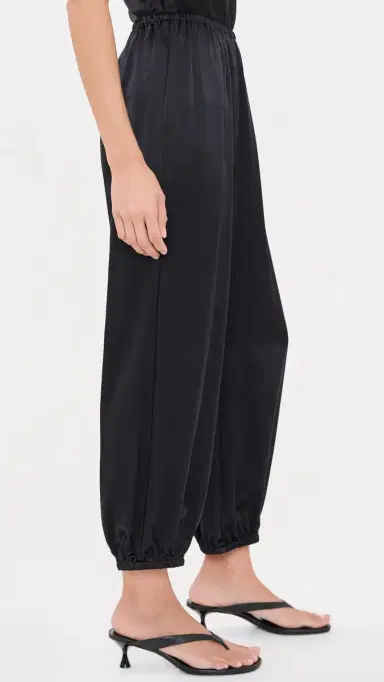 DONNI. The Silk Balloon Pants Jet | Thumbnail 4 DONNI. The Silk Balloon Pants Jet | Thumbnail 4