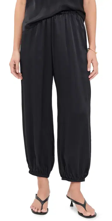 DONNI. The Silk Balloon Pants Jet | Thumbnail 1 DONNI. The Silk Balloon Pants Jet | Thumbnail 1