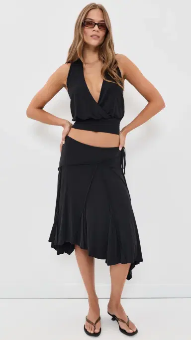 With Jean harni Skirt Black | Thumbnail 5 With Jean harni Skirt Black | Thumbnail 5