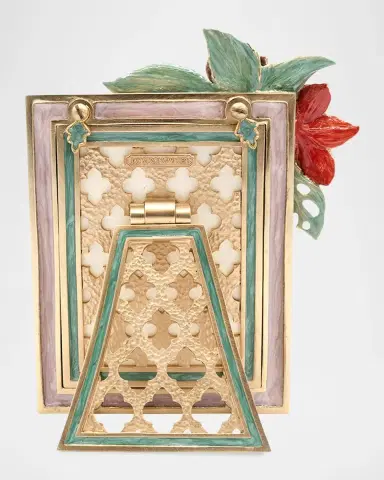 Jay Strongwater Amara Tropical Flower Frame, 3" x 4" | Thumbnail 2 Jay Strongwater Amara Tropical Flower Frame, 3" x 4" | Thumbnail 2