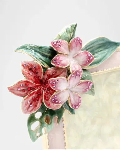 Jay Strongwater Amara Tropical Flower Frame, 3" x 4" | Thumbnail 3 Jay Strongwater Amara Tropical Flower Frame, 3" x 4" | Thumbnail 3