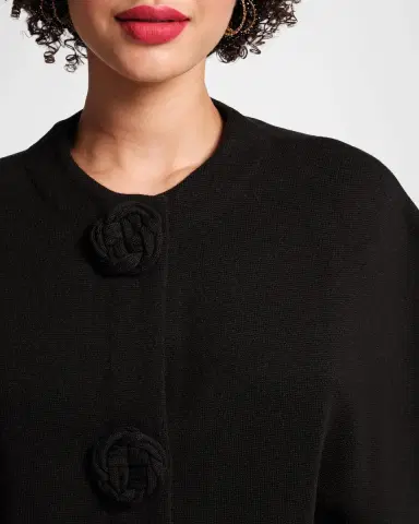 Frances Valentine Carnegie Floral Applique Wool Shrug | Thumbnail 3 Frances Valentine Carnegie Floral Applique Wool Shrug | Thumbnail 3