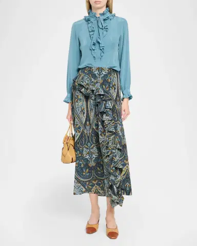 Ulla Johnson Riele Cascading Ruffle Skirt | Thumbnail 2 Ulla Johnson Riele Cascading Ruffle Skirt | Thumbnail 2