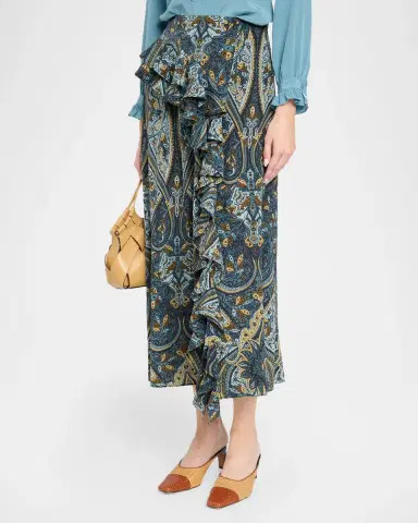 Ulla Johnson Riele Cascading Ruffle Skirt | Thumbnail 4 Ulla Johnson Riele Cascading Ruffle Skirt | Thumbnail 4