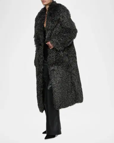 L'Agence Lizbeth Long Faux Fur Coat | Thumbnail 2 L'Agence Lizbeth Long Faux Fur Coat | Thumbnail 2