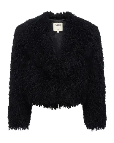 L'Agence Aura Faux-Fur Crop Jacket | Thumbnail 3 L'Agence Aura Faux-Fur Crop Jacket | Thumbnail 3