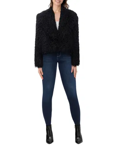L'Agence Aura Faux-Fur Crop Jacket | Thumbnail 4 L'Agence Aura Faux-Fur Crop Jacket | Thumbnail 4