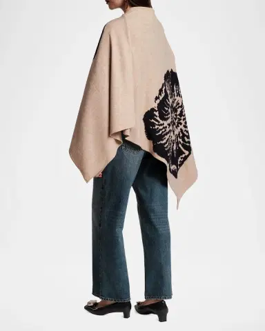 Frances Valentine Ginny Handkerchief-Hem Floral Knit Wrap | Thumbnail 3 Frances Valentine Ginny Handkerchief-Hem Floral Knit Wrap | Thumbnail 3