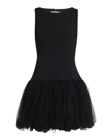 Cinq à Sept Neriva Sleeveless Fit & Flare Tulle Skirt Mini Dress | Thumbnail 1 Cinq à Sept Neriva Sleeveless Fit & Flare Tulle Skirt Mini Dress | Thumbnail 1