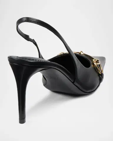 Gucci Primavera Donna 80MM Leather Slingback Pumps | Thumbnail 2 Gucci Primavera Donna 80MM Leather Slingback Pumps | Thumbnail 2
