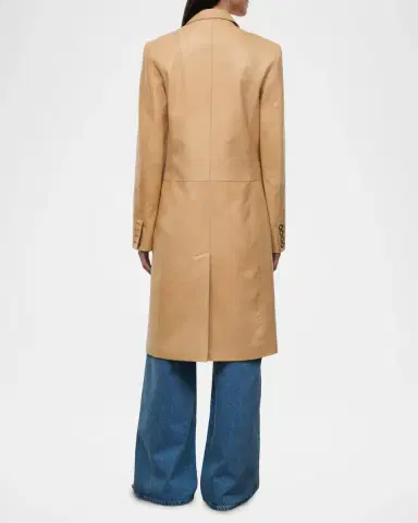 Staud Wyatt Leather Trench Coat | Thumbnail 3 Staud Wyatt Leather Trench Coat | Thumbnail 3