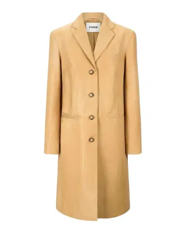 Staud Wyatt Leather Trench Coat | Thumbnail 1 Staud Wyatt Leather Trench Coat | Thumbnail 1