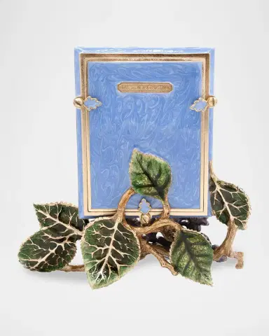 Jay Strongwater Colbie Blue Hydrangea Frame, 3" x 4" | Thumbnail 2 Jay Strongwater Colbie Blue Hydrangea Frame, 3" x 4" | Thumbnail 2