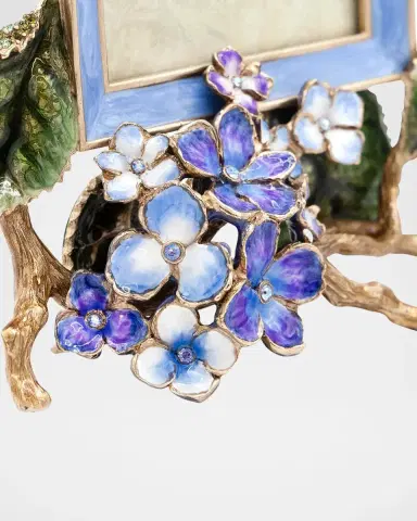 Jay Strongwater Colbie Blue Hydrangea Frame, 3" x 4" | Thumbnail 3 Jay Strongwater Colbie Blue Hydrangea Frame, 3" x 4" | Thumbnail 3