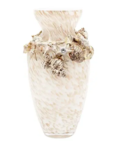 Jay Strongwater Nerina Tropical Shell 8" Vase | Thumbnail 1 Jay Strongwater Nerina Tropical Shell 8" Vase | Thumbnail 1