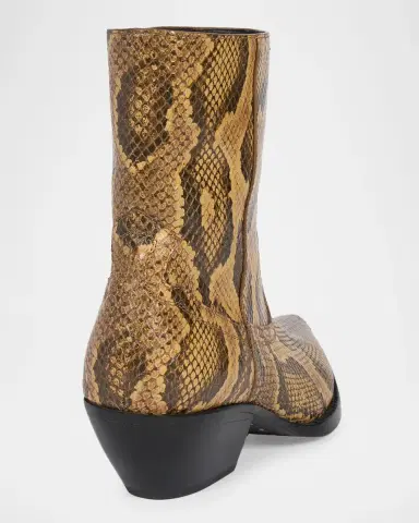 Amiri Snakeskin-Embossed Leather Ankle Boots | Thumbnail 2 Amiri Snakeskin-Embossed Leather Ankle Boots | Thumbnail 2