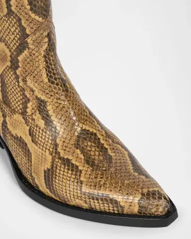 Amiri Snakeskin-Embossed Leather Ankle Boots | Thumbnail 3 Amiri Snakeskin-Embossed Leather Ankle Boots | Thumbnail 3