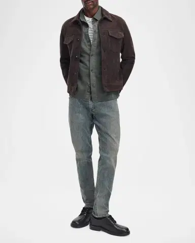 rag & bone Men's Overdyed Cotton Workwear Shirt | Thumbnail 2 rag & bone Men's Overdyed Cotton Workwear Shirt | Thumbnail 2
