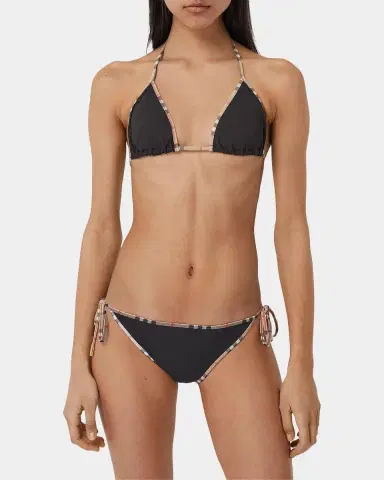 Burberry Mata Check-Trim Triangle Bikini Set | Thumbnail 4 Burberry Mata Check-Trim Triangle Bikini Set | Thumbnail 4