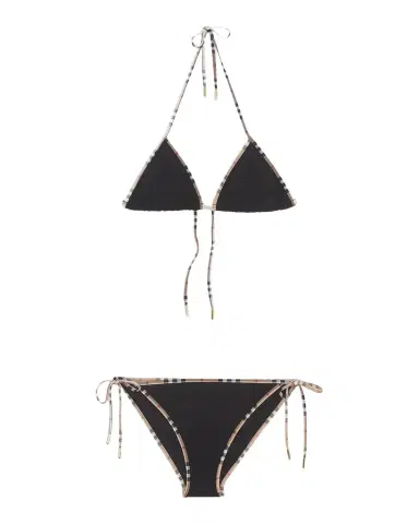 Burberry Mata Check-Trim Triangle Bikini Set | Thumbnail 1 Burberry Mata Check-Trim Triangle Bikini Set | Thumbnail 1