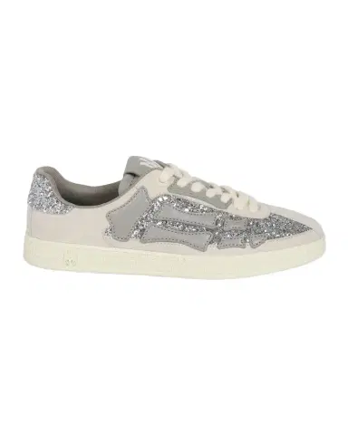 Amiri Sequined Skull-Appliqué Leather Sneakers | Thumbnail 1 Amiri Sequined Skull-Appliqué Leather Sneakers | Thumbnail 1