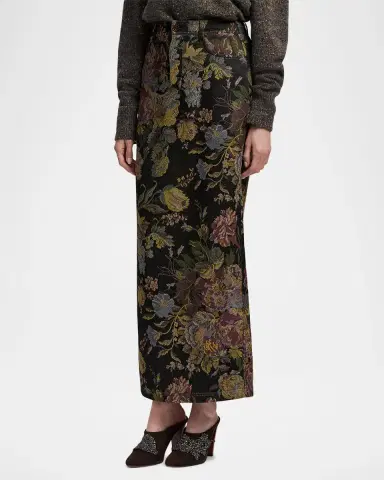 Ralph Lauren Collection Fontaine Floral Jacquard Maxi Skirt | Thumbnail 6 Ralph Lauren Collection Fontaine Floral Jacquard Maxi Skirt | Thumbnail 6