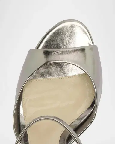 Alexandre Birman 0mm Amy Metallic Leather Platform Sandals | Thumbnail 3 Alexandre Birman 0mm Amy Metallic Leather Platform Sandals | Thumbnail 3