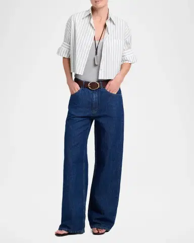 TWP Next Ex Shirt in Stripe Shirting | Thumbnail 2 TWP Next Ex Shirt in Stripe Shirting | Thumbnail 2