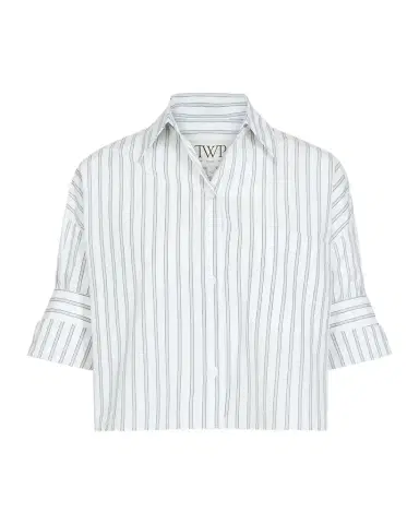 TWP Next Ex Shirt in Stripe Shirting | Thumbnail 1 TWP Next Ex Shirt in Stripe Shirting | Thumbnail 1