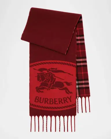 Burberry Reversible Knight Stamp Cashmere Scarf | Thumbnail 2 Burberry Reversible Knight Stamp Cashmere Scarf | Thumbnail 2