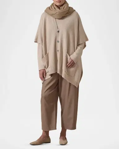 Eskandar Side-Slit Cashmere Cardigan | Thumbnail 2 Eskandar Side-Slit Cashmere Cardigan | Thumbnail 2