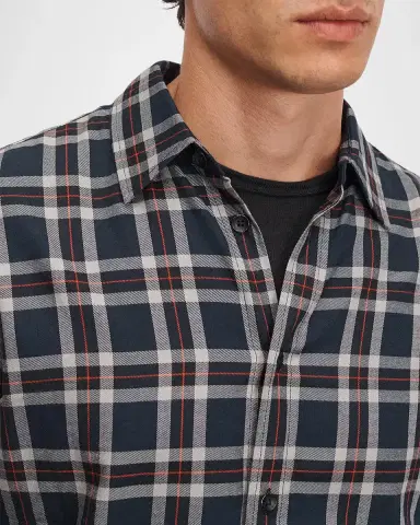 rag & bone Men's Tomlin Plaid Cotton Flannel Shirt | Thumbnail 5 rag & bone Men's Tomlin Plaid Cotton Flannel Shirt | Thumbnail 5