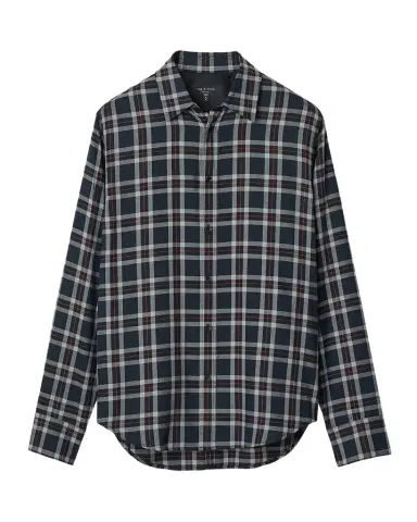 rag & bone Men's Tomlin Plaid Cotton Flannel Shirt | Thumbnail 1 rag & bone Men's Tomlin Plaid Cotton Flannel Shirt | Thumbnail 1